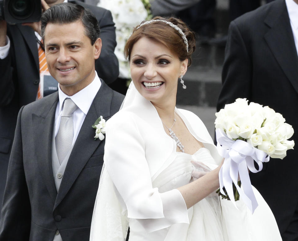 Enrique Peña Nieto y Angélica Rivera se casaroon en 2010 (REUTERS/Henry Romero).