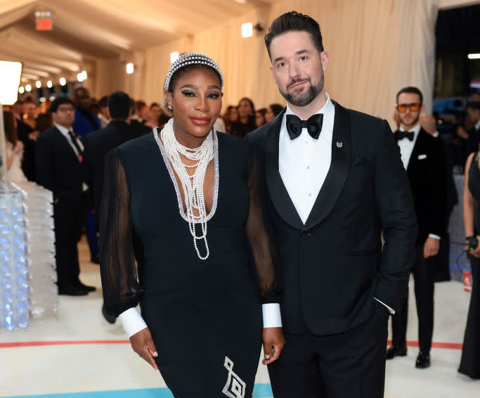 Serena Williams, Alexis Ohanian. Photo by Dimitrios Kambouris/Getty Images for The Met Museum/Vogue
