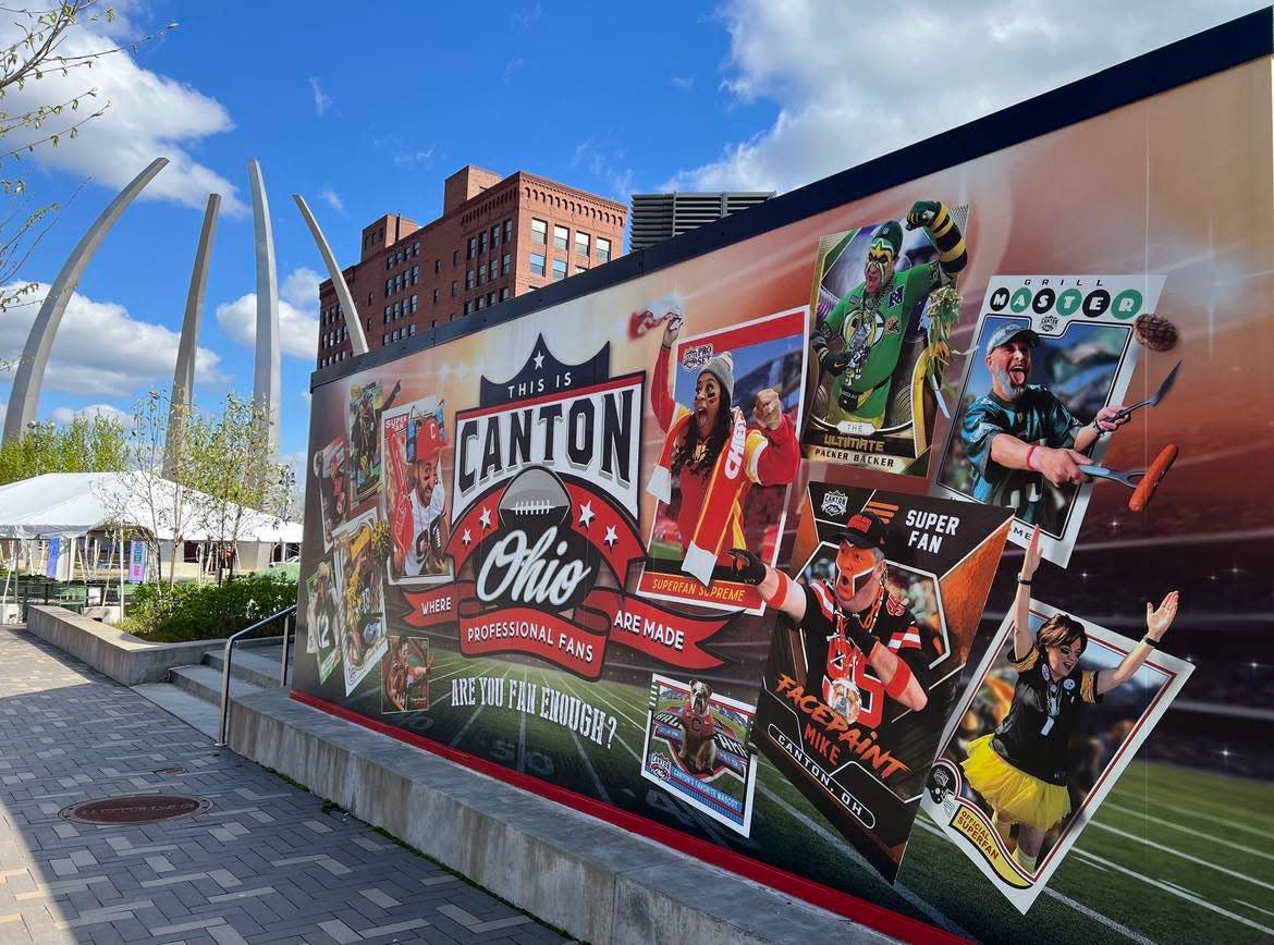 Centennial Plaza in downtown Canton will be a popular site for summertime events in 2024, including festivals, live music, movies, and football-themed events.