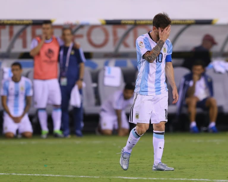 Lionel Messi missed a penalty in Argentina's shoot-out defeat to Chile in the 2016 Copa America final at MetLife Stadium. (ELSA)