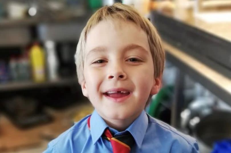 Patryk Milner, 7, died after collapsing in a school classroom. (Reach)
