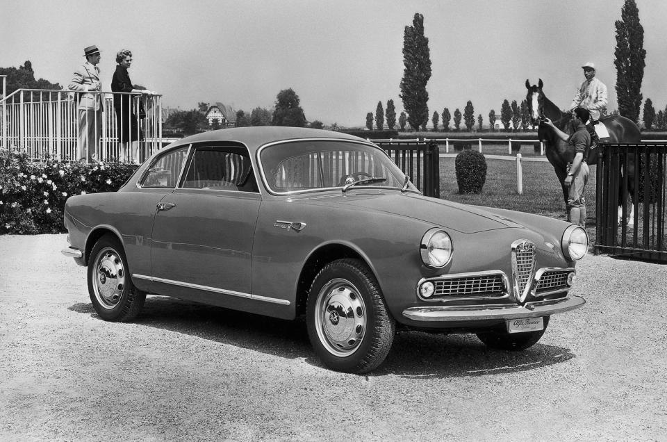 <p>This twin overhead-camshaft engine was used for more than four decades in front-engined, rear-wheel drive Alfas, from the 1.3-litre <strong>Giulietta</strong> (pictured) to the 164 eight-valve 2.0-litre Twin Spark which went out of production in 1997. 16-valve Twin Sparks were based on a later engine designed by Fiat.</p>