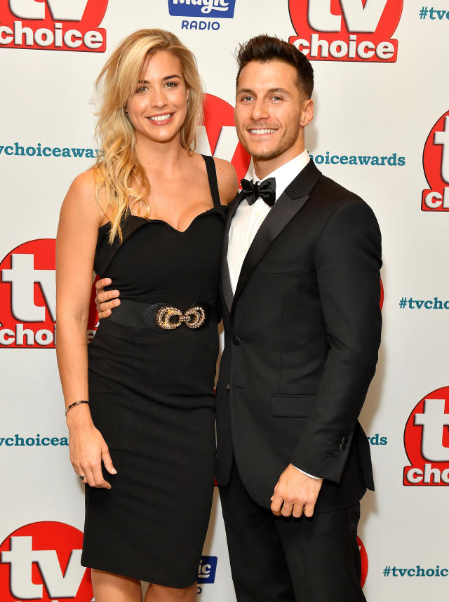 Gemma Atkinson and Gorka Marquez attend the TV Choice Awards at The Dorchester on September 10, 2018 in London, England.  (Photo by Jeff Spicer/Getty Images)