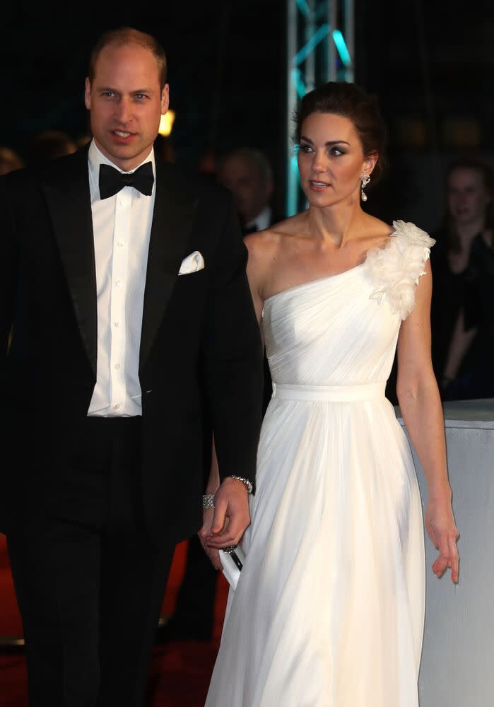Prince William and Kate Middleton at the 2019 BAFTAs