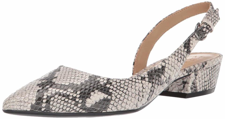 Naturalizer Snakeskin Slingback Pumps