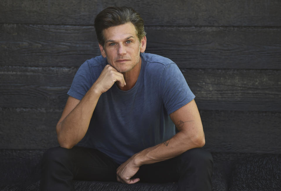 Actor/producer Mark Kassen, co-founder of the civic engagement video-based app "A Starting Point" with actor Chris Evans, poses for a portrait on Friday, July 31, 2020, in Los Angeles. (AP Photo/Chris Pizzello)