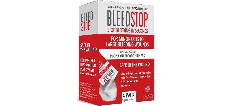 BleedStop First Aid Powder for Blood Clotting