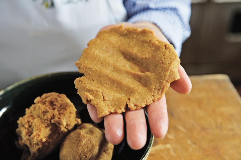 Step 1: Make a patty of miso