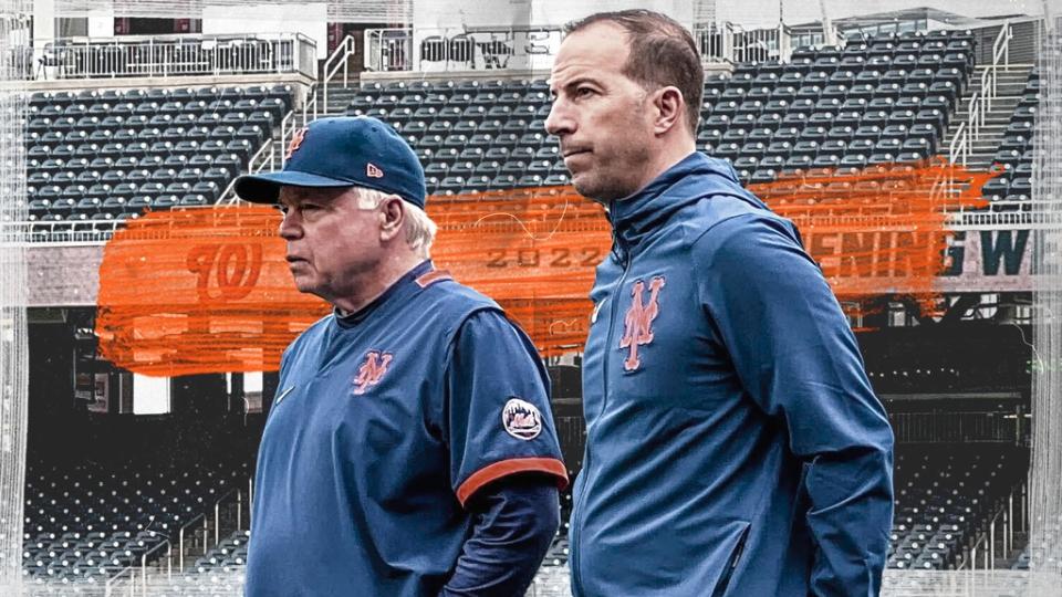 Billy Eppler Buck Showalter treated ground on field