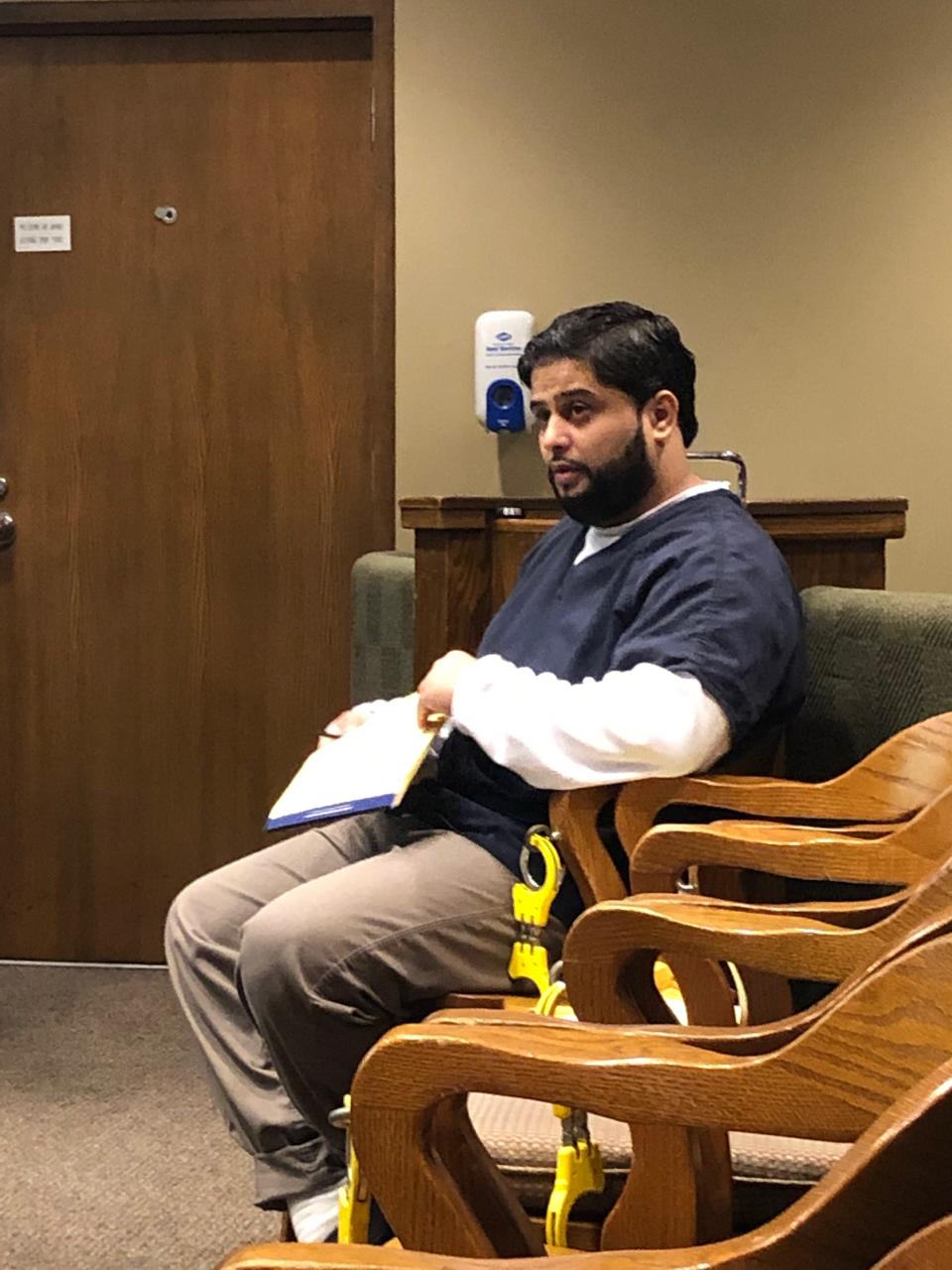 Anwar Ghazali listens during the closing remarks of his murder trial August 16, 2019.