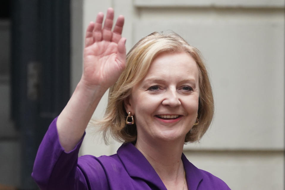 Liz Truss departs Conservative Campaign Headquarters (CCHQ) in London, following the announcement that she is the new Conservative party leader, and will become the next Prime Minister. Picture date: Monday September 5, 2022.