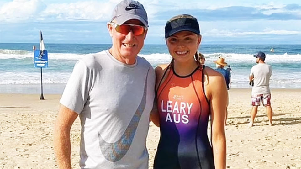 Alexa Leary, pictured here with her father Russell.