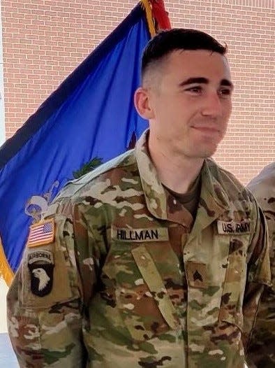 Sgt. Nathan M. Hillman, 30, was killed in a shooting at Fort Stewart Army Base on Dec. 12, 2022. He was part of the 2nd Armored Brigade Combat Team, 3rd ID since 2021.