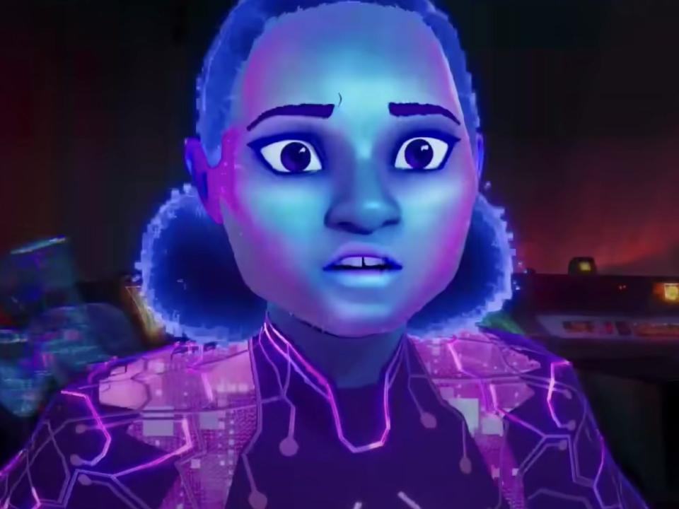 Amandla Stenberg as Spider-Byte in "Across the Spider-Verse."