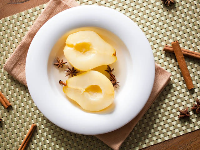 Vanilla Spice Poached Pears