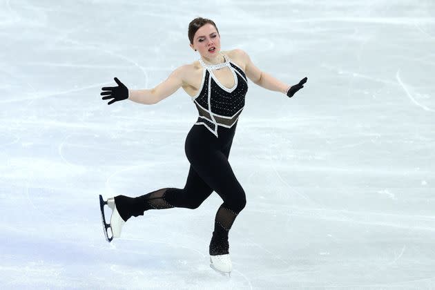 Beijing Winter Olympics figure skater Josefin Taljegard of Sweden has called out the sport's body-image problems.  (Photo: Jean Catuffe via Getty Images)