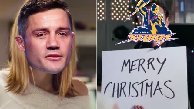 Absolute gold. Image: Twitter/Melbourne Storm