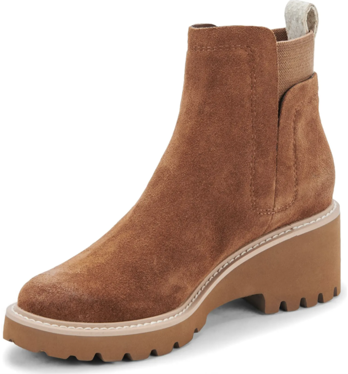 Dolce Vita Huey H20 Waterproof Bootie in Brown (Photo via Nordstrom)