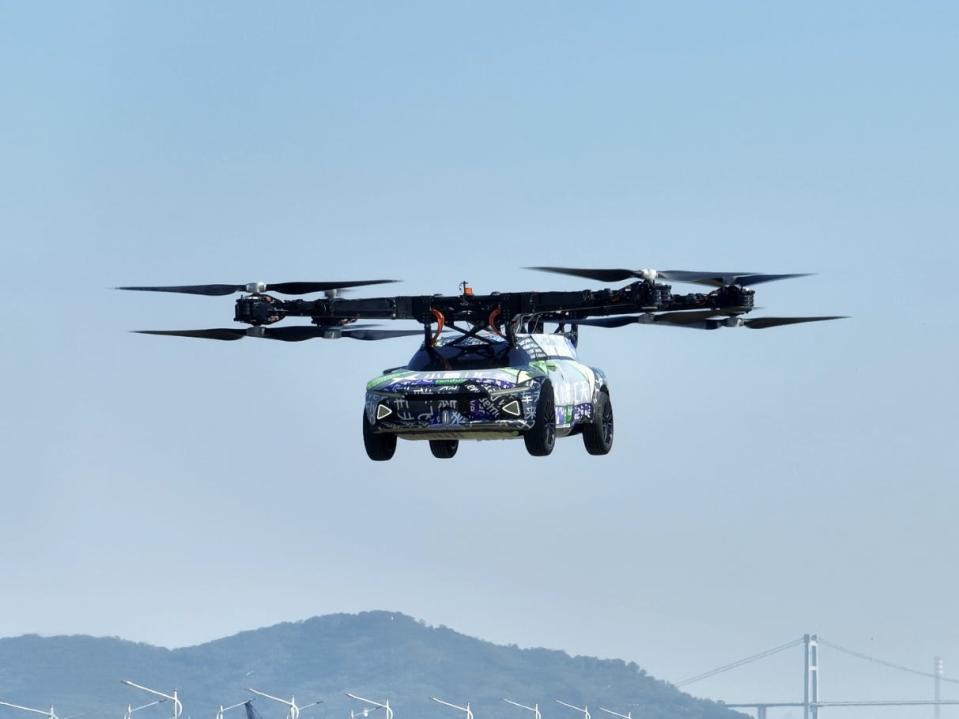 The Xpeng X3 flying car prototype.