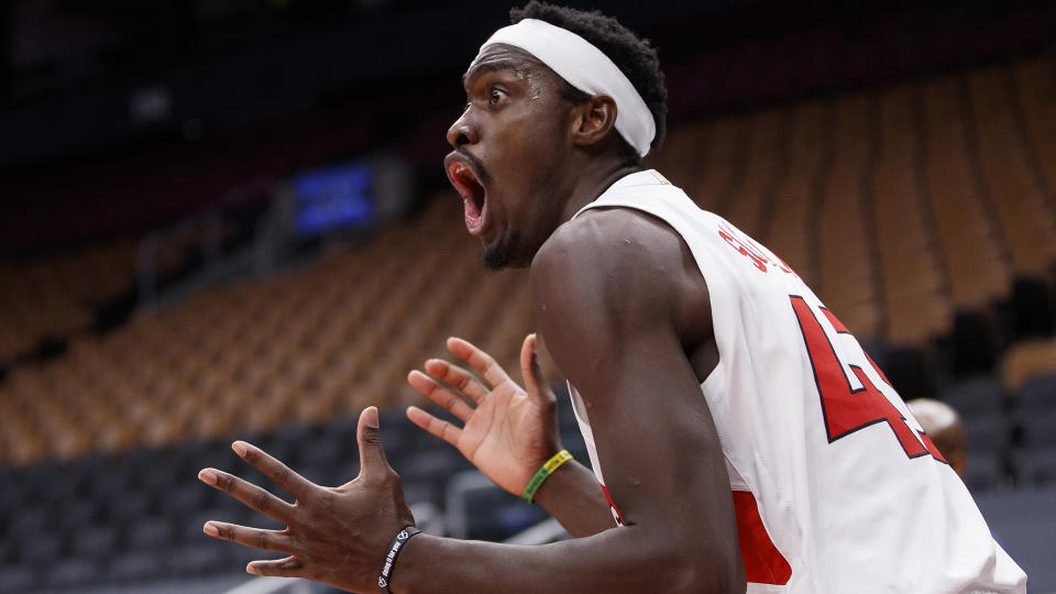 An NBA reporter shared a wildly bad take on Twitter and Raptors fans let him hear it. (Photo by Cole Burston/Getty Images)