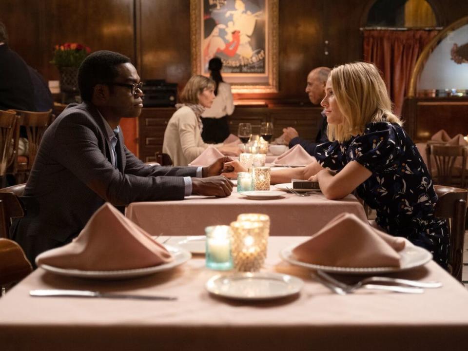 Chidi Eleanor Paris dinner The Good Place finale NBC