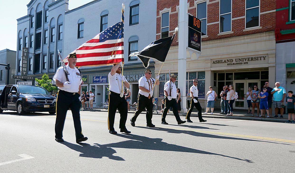 The honor guard leads the Ashland Memorial Day parade last year. This year's parade will begin at 10 a.m. May 29.