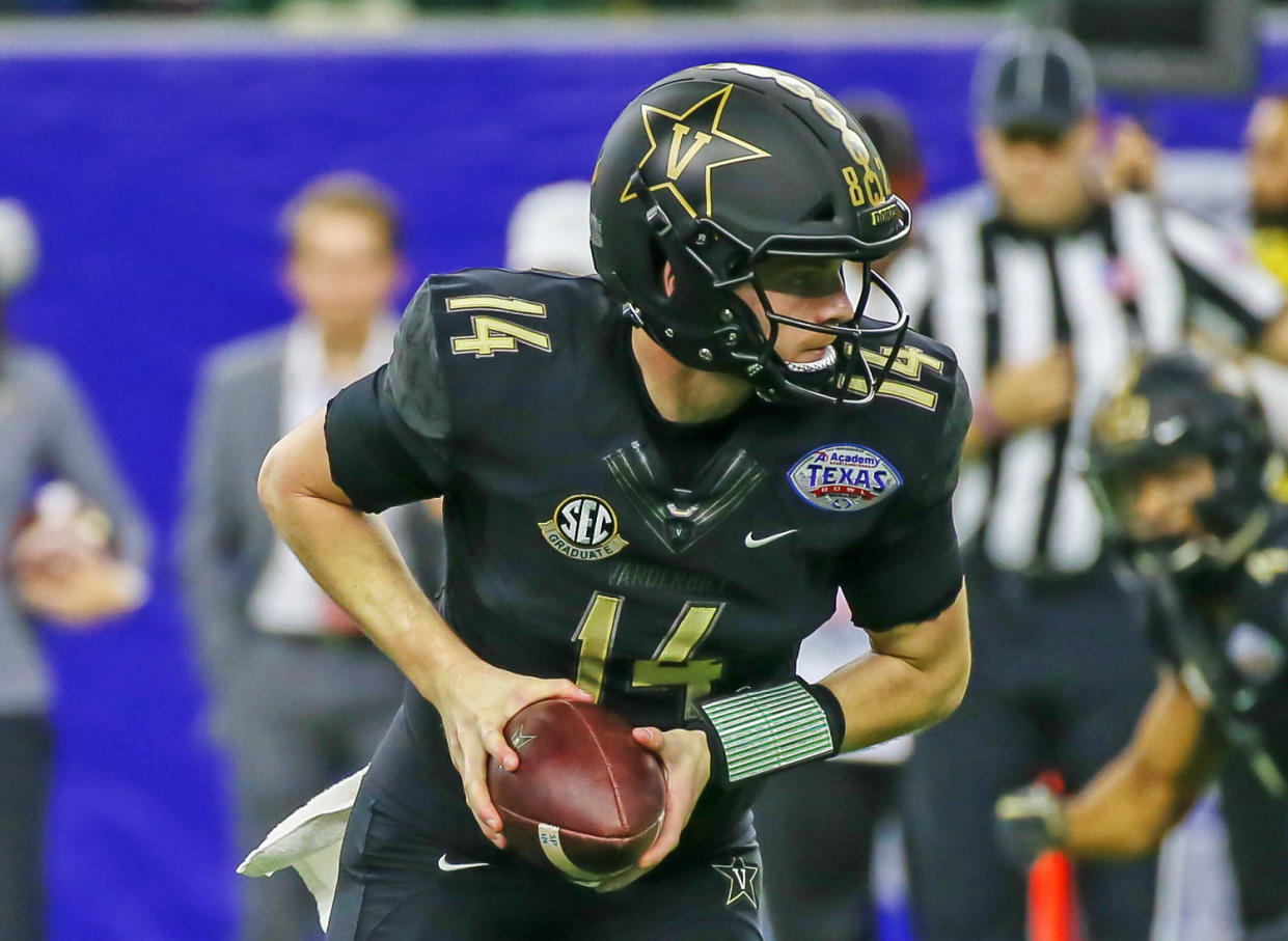 Vanderbilt Commodores quarterback Allan Walters in 2018. (Leslie Plaza / Icon Sportswire via Getty Images file)