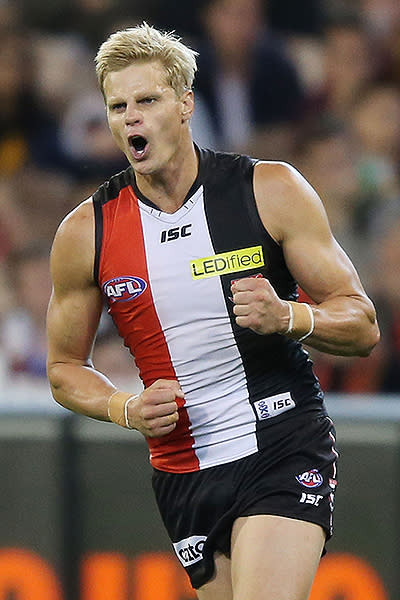 Jack's cousin Nick was the catalyst for a St Kilda comeback in the second half, with the veteran kicking four goals of his own.