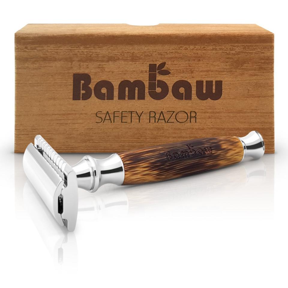 This <strong><a href="https://amzn.to/2CPpf22" target="_blank" rel="noopener noreferrer">bamboo razor</a></strong> is both chic and durable &mdash; you only need to replace and the blade when it becomes dull (just look up <strong><a href="https://gillette.com/en-us/about/terracycle">the rules for recycling razors!</a></strong>). Ideal for both ladies and gentlemen. <strong><a href="https://amzn.to/2CPpf22" target="_blank" rel="noopener noreferrer">Get it on Amazon</a></strong>.