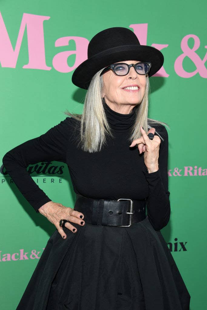 Closeup of Diane Keaton