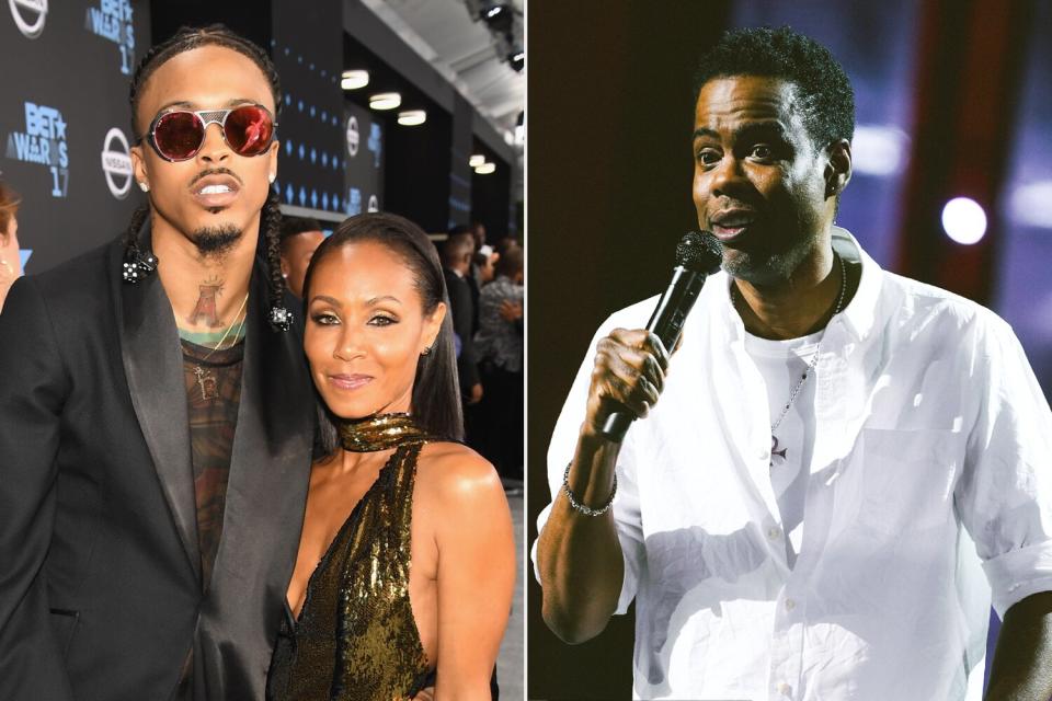 August Alsina (L) and Jada Pinkett Smith; Chris Rock LIVE: Selective Outrage