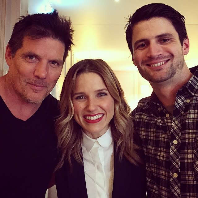 Paul Johansson, Sophia Bush, and James Lafferty: “My two favorite Scotts. #PJRaven @ThisIsJamesLafferty #HomiesForLife #OTHfam” -Sophia Bush/Instagram