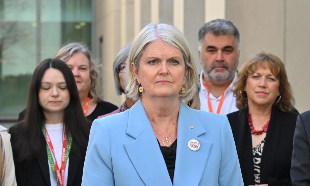 <span>Australian Council of Social Service CEO Dr Cassandra Goldie, says the funding in the 2024 federal budget was inadequate for the needs of low-income people.</span><span>Photograph: Mick Tsikas/AAP</span>