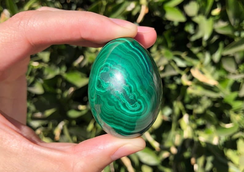 <p><a href="https://go.redirectingat.com?id=74968X1596630&url=https%3A%2F%2Fwww.etsy.com%2Flisting%2F636333796%2Fmalachite-egg-01-d757&sref=https%3A%2F%2Fwww.cosmopolitan.com%2Flifestyle%2Fg35578272%2Fbest-crystals-for-taurus%2F" rel="nofollow noopener" target="_blank" data-ylk="slk:Shop Now;elm:context_link;itc:0;sec:content-canvas" class="link ">Shop Now</a></p><p>Malachite Egg</p><p>$69.18</p><p>etsy.com</p>