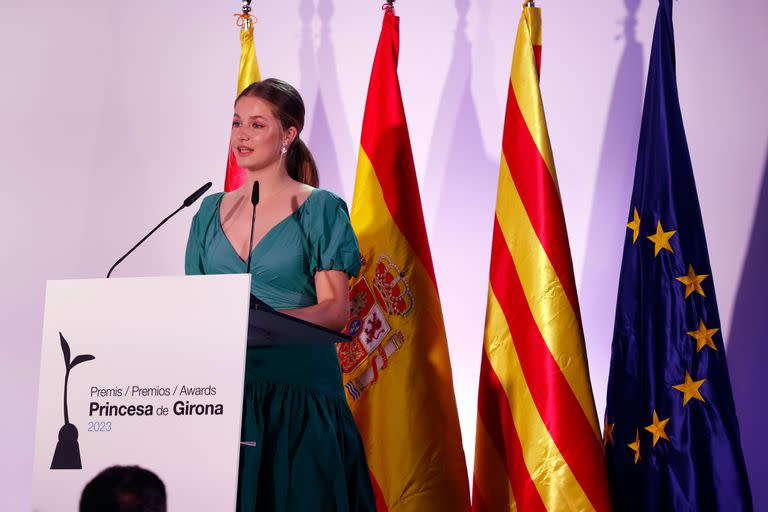Leonor de Borbón en los premios Princesa de Girona 2023