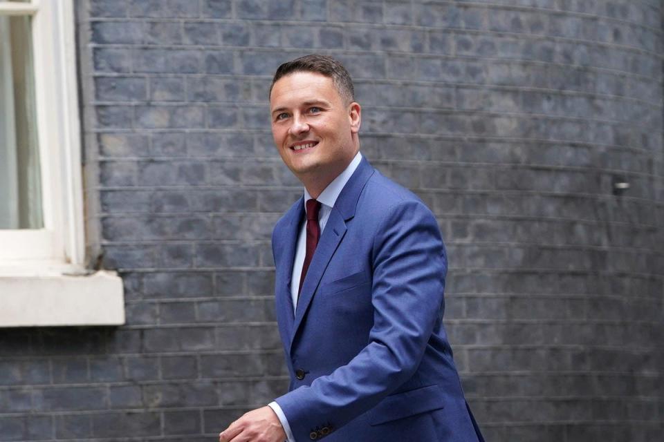 Wes Streeting arrives to be named the new health secretary (PA)