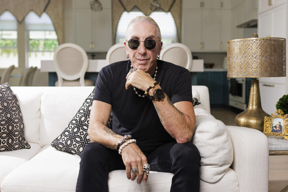 Dee Snider poses for a portrait in Redondo Beach, Calif., on Wednesday, June 21, 2023, to promote his novel "Frats." (Photo by Willy Sanjuan/Invision/AP)