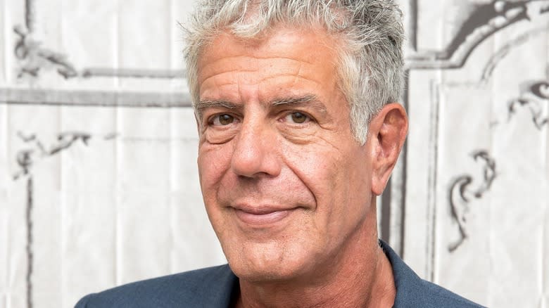 Anthony Bourdain smiling