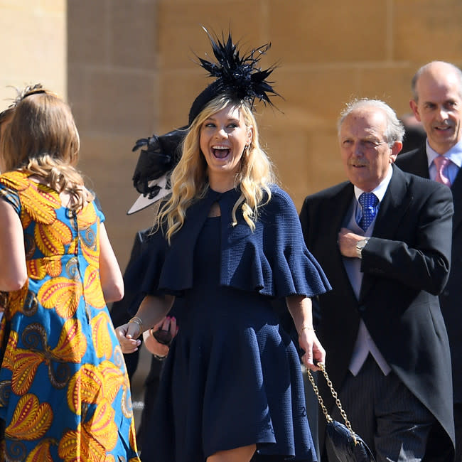 Chelsy Davy en la boda de su ex, el príncipe Harry credit:Bang Showbiz