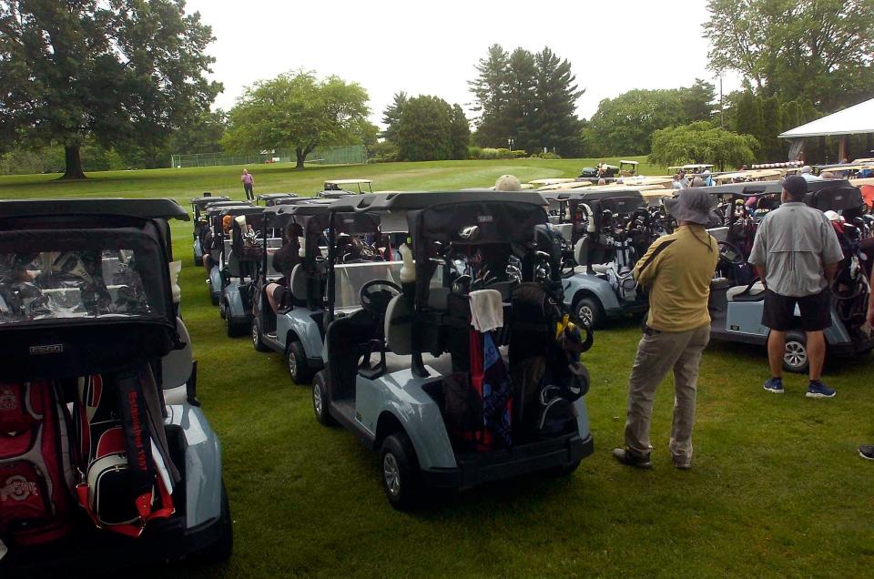 Golfers before the start of the Wendy's Golf Classic at Ashland Golf Club.