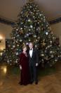 <p>The Blue Room's Christmas tree paid tribute to the <a href="https://georgewbush-whitehouse.archives.gov/holiday/2007/" rel="nofollow noopener" target="_blank" data-ylk="slk:country's National Parks;elm:context_link;itc:0;sec:content-canvas" class="link ">country's National Parks </a>and was trimmed with 347 handmade ornaments depicting America's parks, memorials, seashores, historic sites, and monuments. </p>
