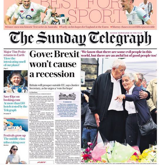 The Sunday Telegraph - Vota por salir de la UE