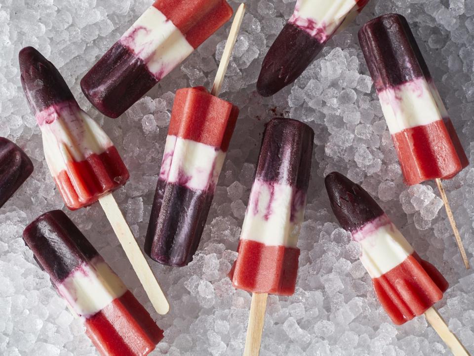 Red, White, and Blue Popsicles