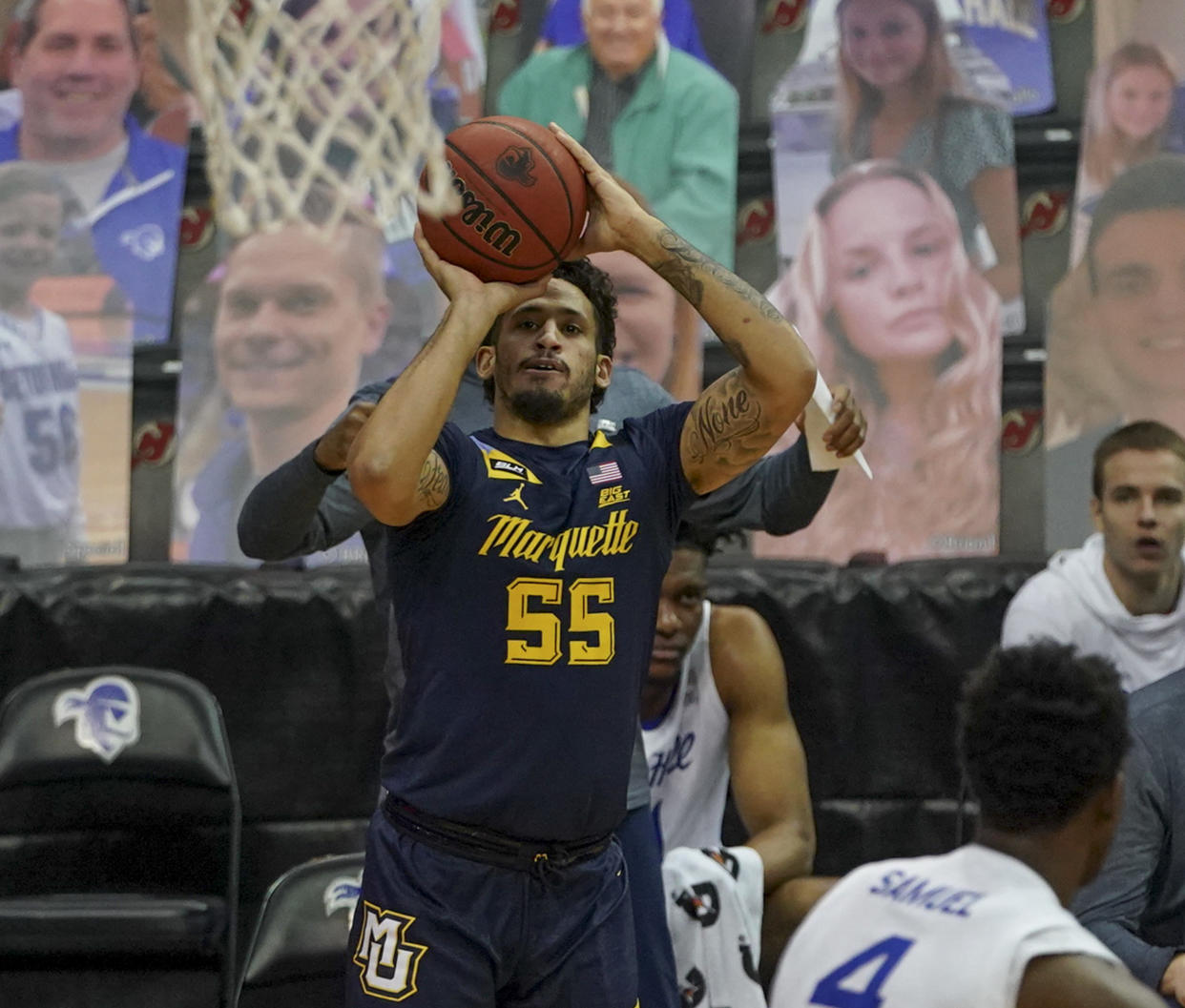 Jose Perez of the Marquette Golden Eagles