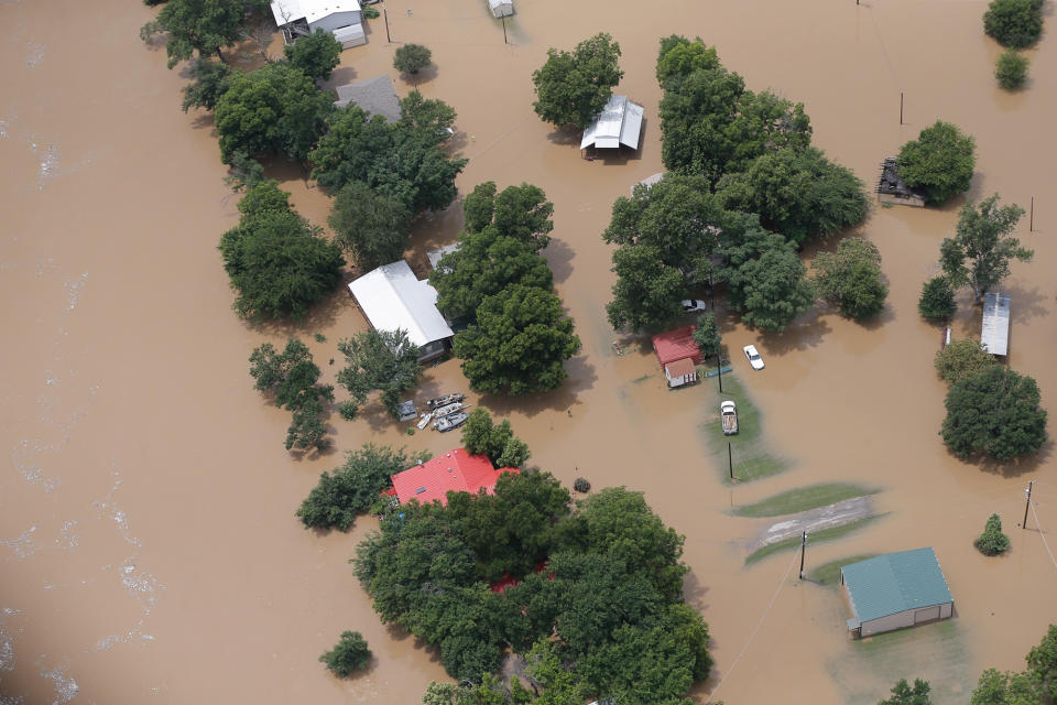 Swollen river feeds Texas flooding