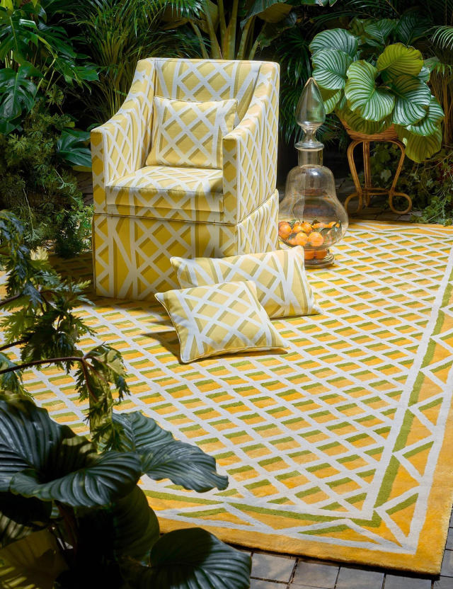 Un tapis d'extérieur pour un coin outdoor super cosy - Elle Décoration