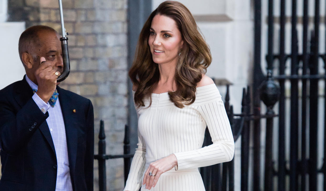 Last night, the Duchess of Cambridge demonstrated the art of sartorial recycling [Photo: 