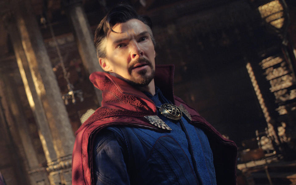 Benedict Cumberbatch como el Doctor Strange en su &#xfa;ltima aventura marvelita (Foto: Marvel Studios 2022. All Rights Reserved)