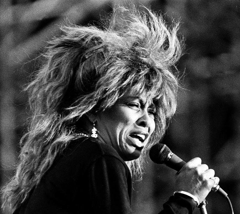 FILE PHOTO: Tina Turner performs during her world tour 87 at the summer open air concert in Hamburg