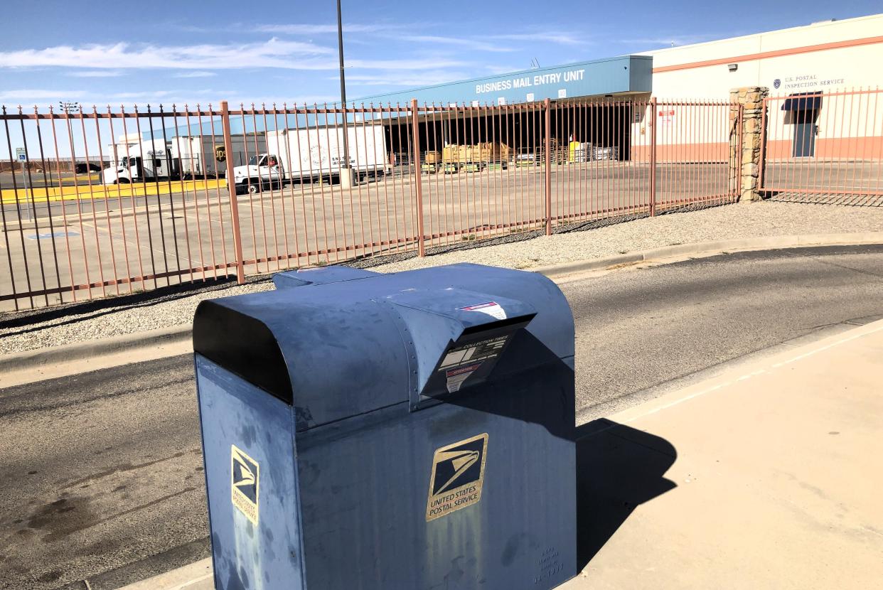 The United States Postal Service is converting its El Paso mail processing facility at 8401 Boeing Drive, background, in East-Central El Paso, to a Local Processing Center. Out-of-town mail will be processed in Albuquerque under a recently released plan.